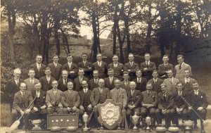 Wanlockhead Curling Society, winners of Scotland's national trophy in 1912